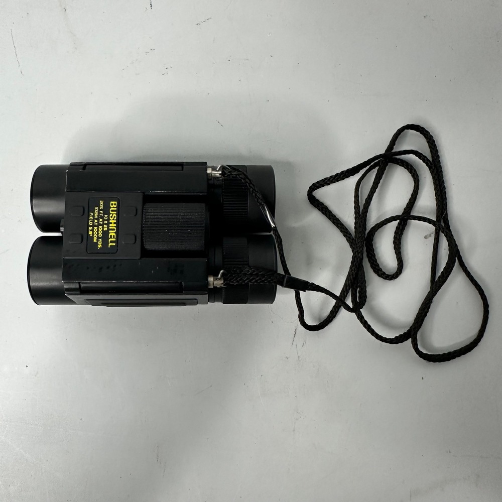 Bushnell 10x25 Compact Binoculars Black 305ft at 1000yds with Case and Strap
